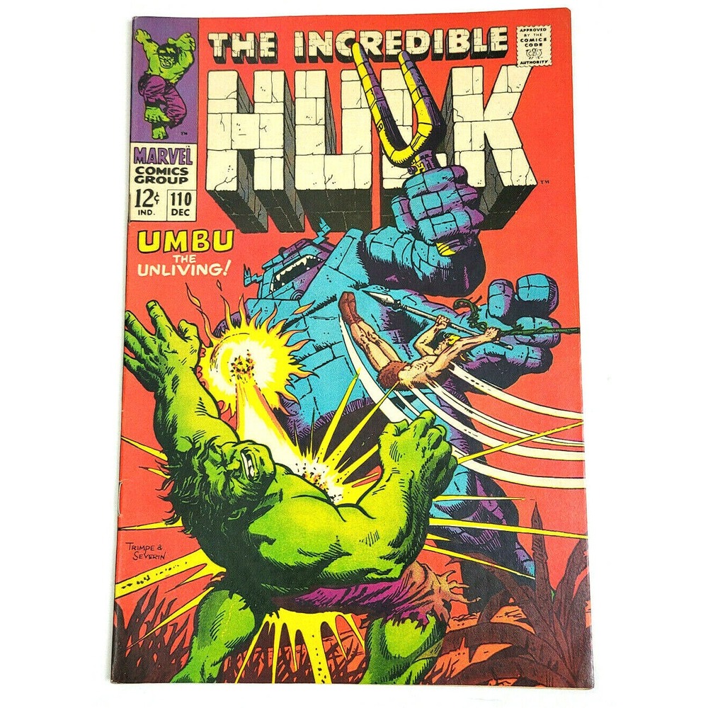 INCREDIBLE HULK # 110 (1968) - UMBU THE UNLIVING 1ST APP